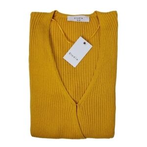 NWT Elodie Faux Wrap V-neck Sweater